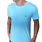 Camiseta Lacoste Masculina Jersey - Azul Bebê