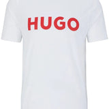Camiseta Hugo Boss Branco Vermelho Logo