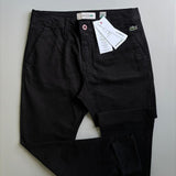 Calça Lacoste de Sarja Stretch Slim Fit - Preta