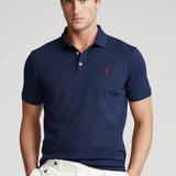 Camisa Gola Polo Ralph Lauren Masculina Custom Fit - Azul Marinho
