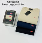 Kit 3 Camisetas Diesel Básicas