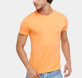 Camiseta Lacoste Masculina Jersey - Laranja