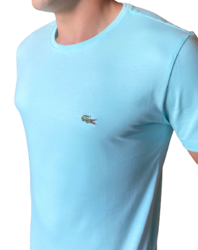 Camiseta Lacoste Masculina Jersey - Azul Bebê