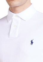 Camisa Gola Polo Ralph Lauren Masculina Custom Fit - Branca