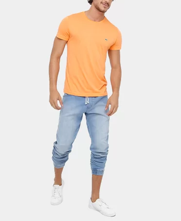 Camiseta Lacoste Masculina Jersey - Laranja