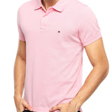 Camisa Gola Polo Tommy Hilfiger Masculina Coupe Sur Ivy - Rosa Bebê