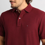 Camisa Gola Polo Tommy Hilfiger Masculina Coupe Sur Ivy - Marsala