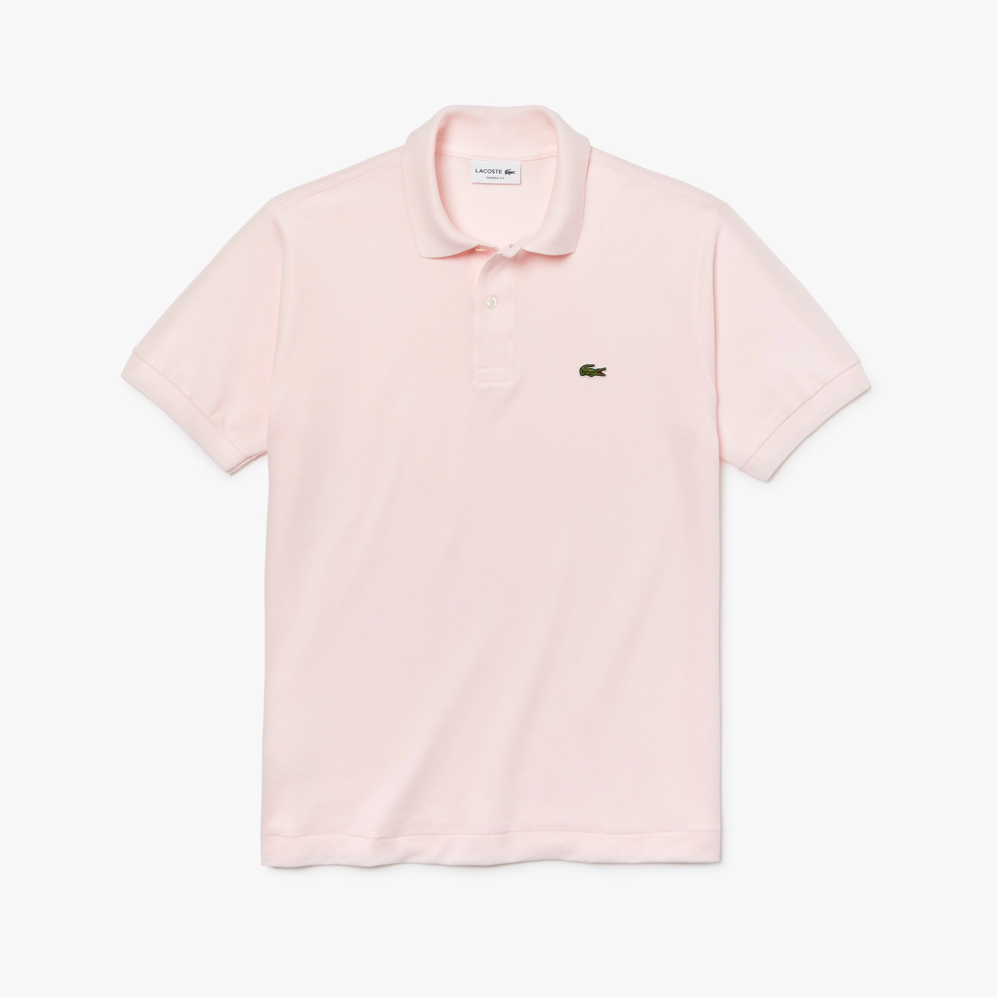Camisa Gola Polo Lacoste Regular Fit Rosa Bebê