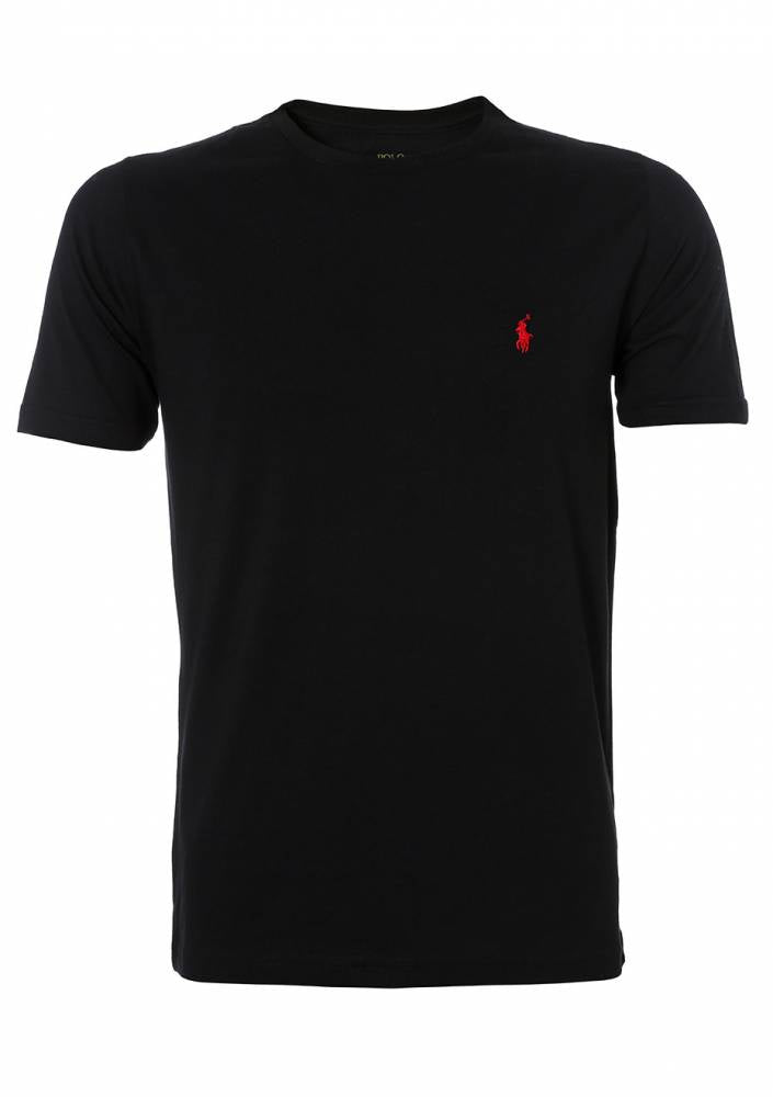 Camiseta Ralph Lauren Masculina Custom Fit - Preta