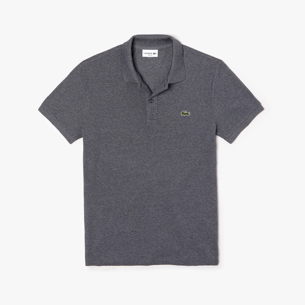 Camisa Gola Polo Lacoste Classic Fit Cinza