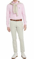 Camisa Social Ralph Lauren Oxford - Rosa Bebê