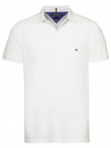 Camisa Gola Polo Tommy Hilfiger Masculina Coupe Sur Ivy - Branca