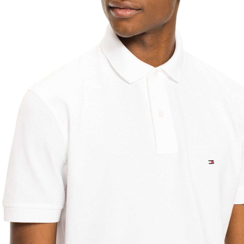 Camisa Gola Polo Tommy Hilfiger Masculina Coupe Sur Ivy - Branca