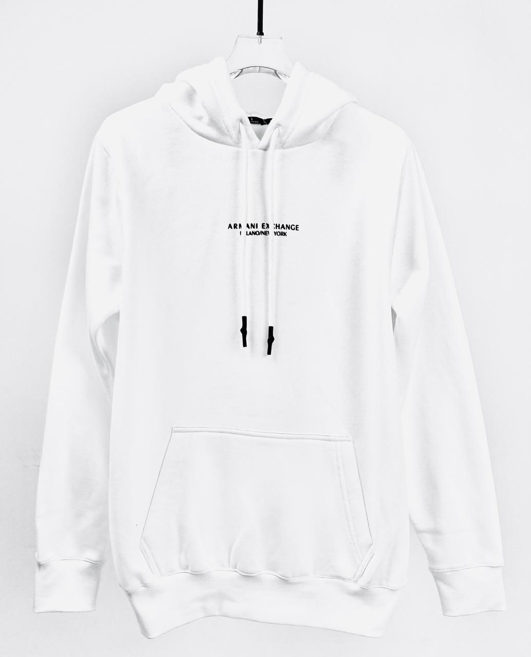 Moletom Armani Exchange - Branco com capuz