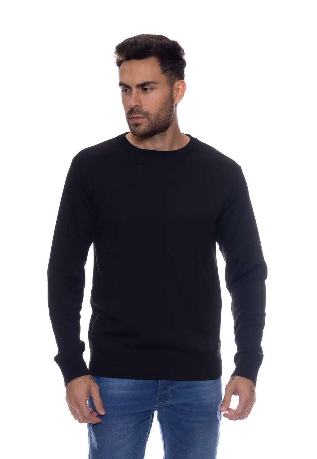 SUETER MASCULINO G/O - PRETO | 49729