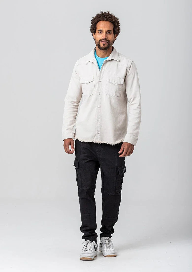 Camisa Sarja Rock e Soda Masculina - OFF WHITE / 45800