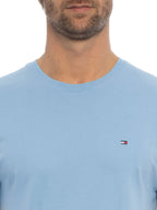 Camiseta Tommy Hilfiger Masculina Classic Nape Azul Claro
