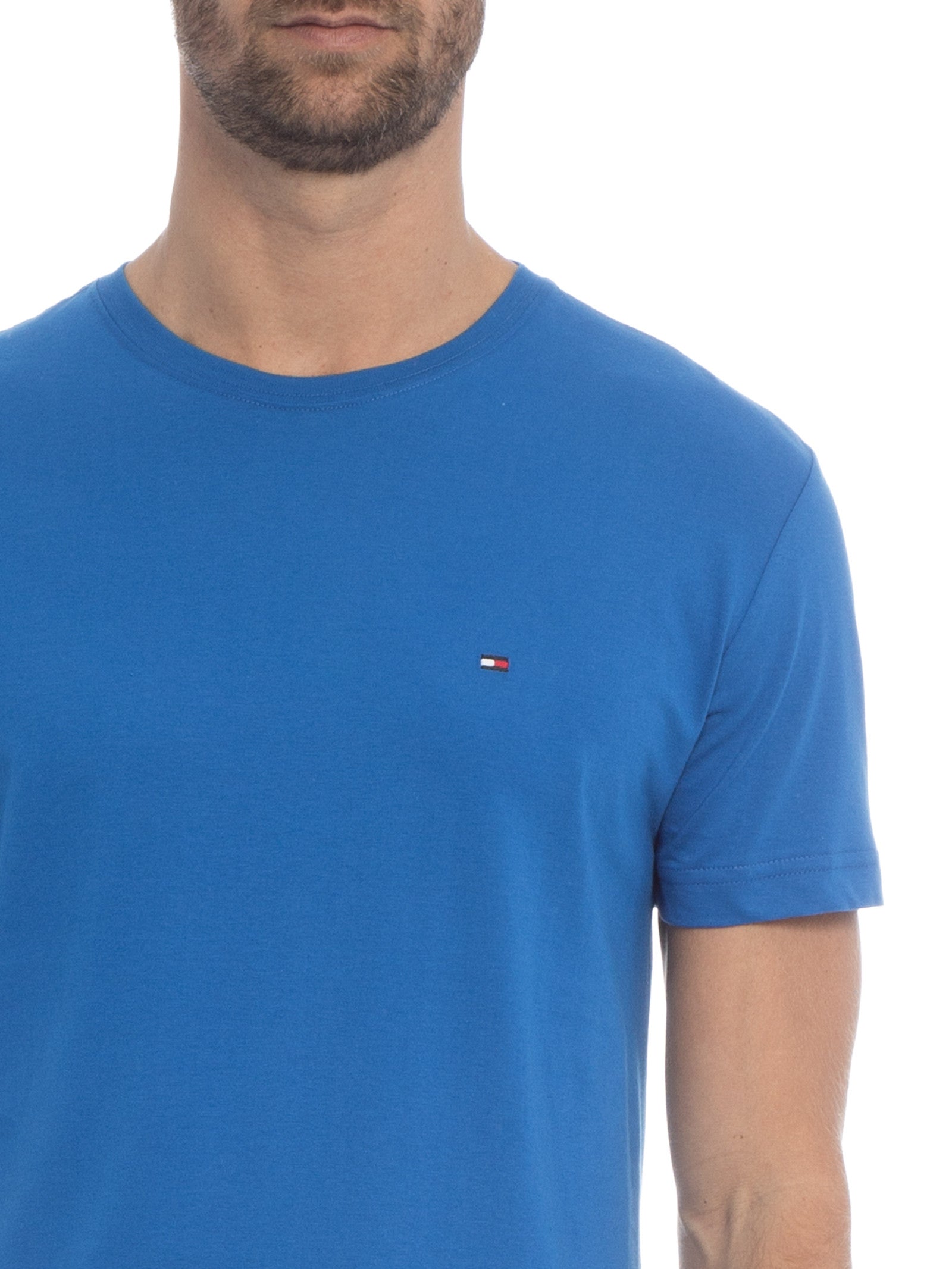 Camiseta Tommy Hilfiger Masculina Classic Nape Azul Royal