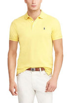 Camisa Gola Polo Ralph Lauren Masculina Custom Fit - Amarelo Claro