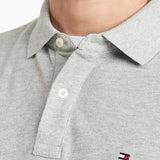 Camisa Gola Polo Tommy Hilfiger Masculina Coupe Sur Ivy - Cinza Claro
