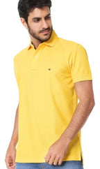 Camisa Gola Polo Tommy Hilfiger Masculina Coupe Sur Ivy - Amarela