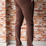 Calça Ralph Lauren de Sarja Chino Stretch Slim Fit - Marrom