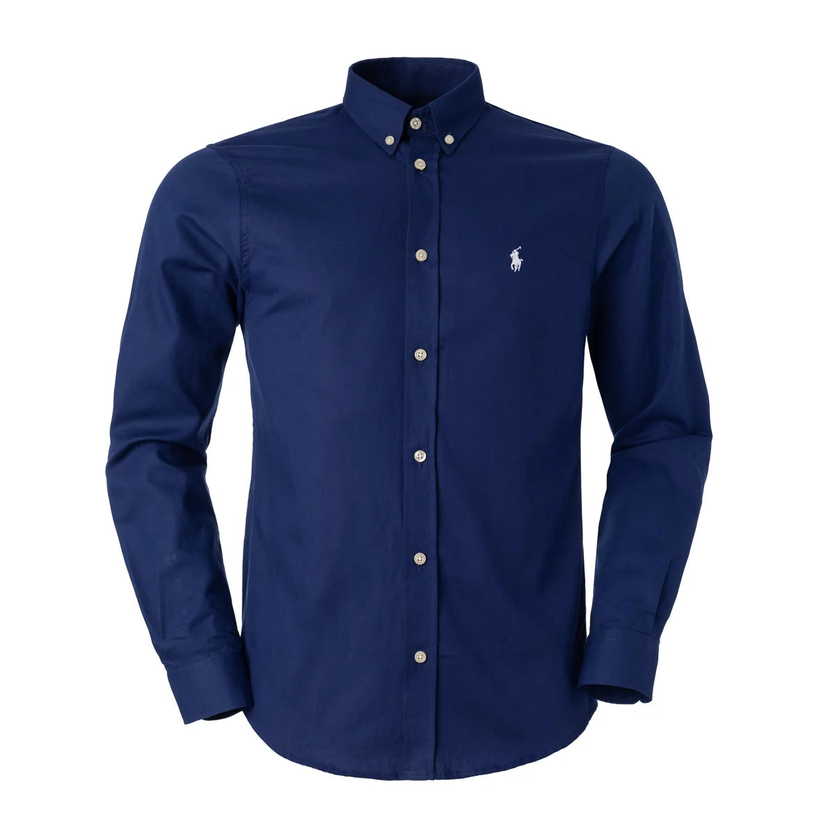 Camisa Ralph Lauren Social Regular Fit Azul Marinho