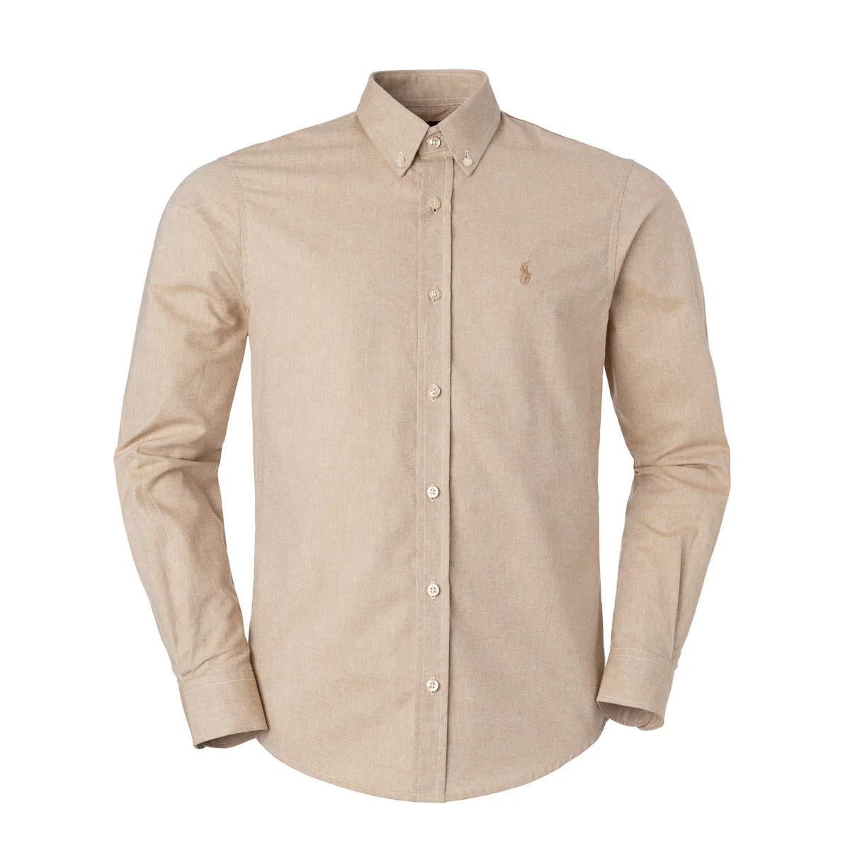 Camisa Ralph Lauren Social Regular Fit Bege