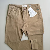 Calça Lacoste de Sarja Stretch Slim Fit - Caqui