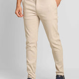 Calça Ralph Lauren Linho Straight Fit - Bege