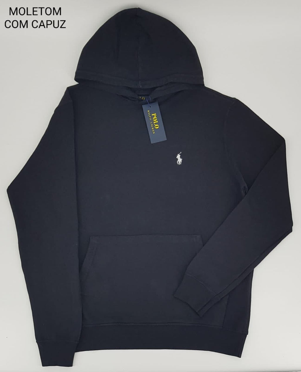 Moletom Ralph Lauren Icon Hood - Preto