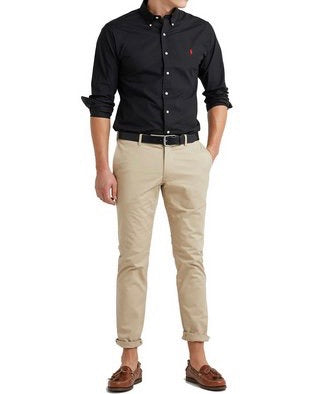 Camisa Social Ralph Lauren Oxford - Preta