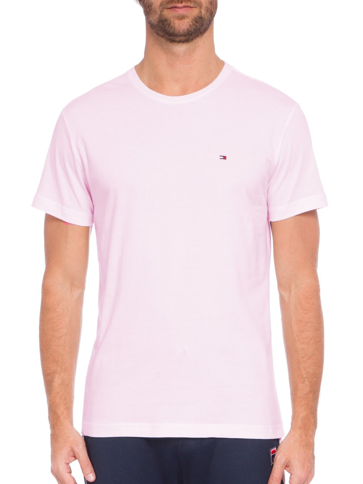 Camiseta Tommy Hilfiger Masculina Classic Nape Rosa Bebê