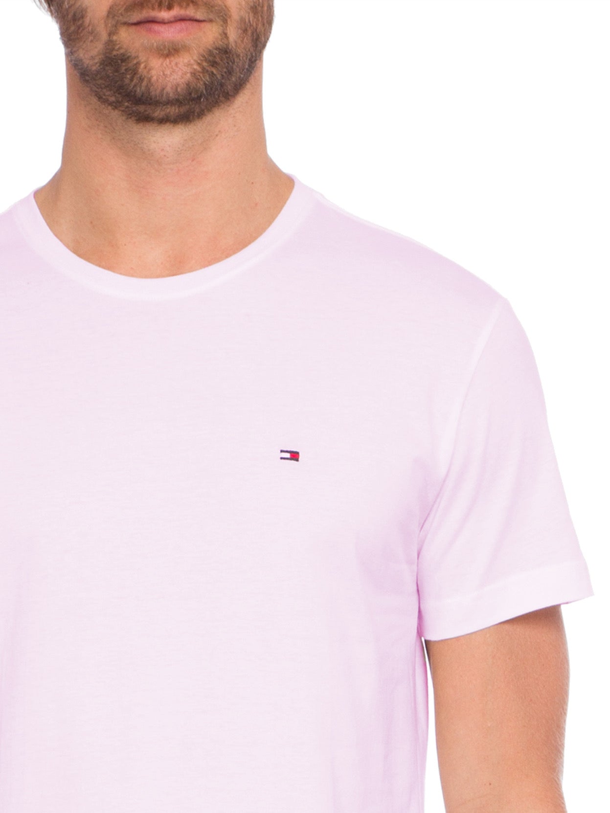 Camiseta Tommy Hilfiger Masculina Classic Nape Rosa Bebê