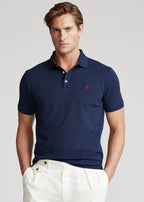 Camisa Gola Polo Ralph Lauren Masculina Custom Fit - Azul Marinho